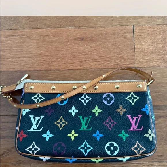 Louis vuitton murakami black pochette - Picture 1 of 4